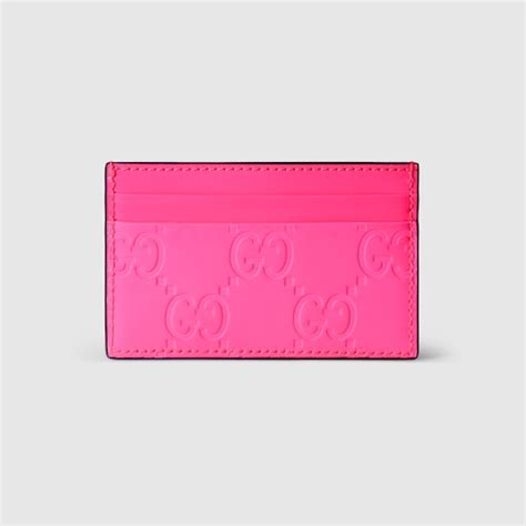 gucci rubber effect card holder|GG rubber.